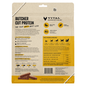 Vital Essentials Frozen Raw Duck Mini Patties for Cats back of bag