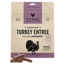 Vital Essentials Frozen Raw Turkey Mini Patties for Cats 28 oz
