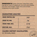 Vital Essentials Turkey cat recipe ingredients