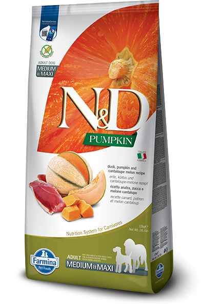 Farmina - N&D Pumpkin - Duck, Pumpkin, Cantaloupe Adult Med & Maxi (Dry Dog Food)