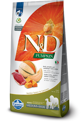 Farmina - N&D Pumpkin - Duck, Pumpkin, Cantaloupe Adult Med & Maxi (Dry Dog Food)