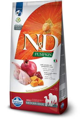 Farmina - N&D Pumpkin - Quail, Pomegranate & Pumpkin Med/Maxi (Dry Dog Food)