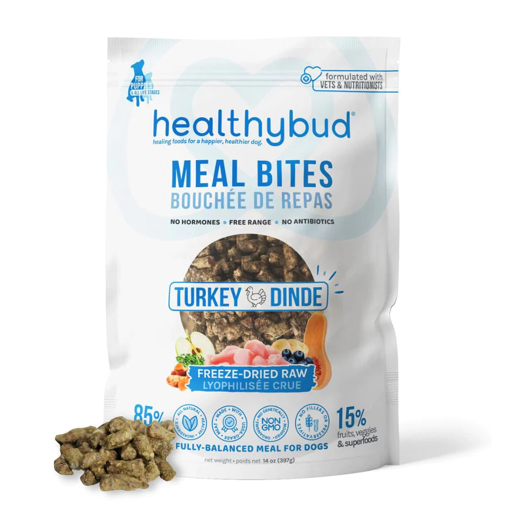 healthybud - Raw Freeze-Dried Turkey Meal Bites