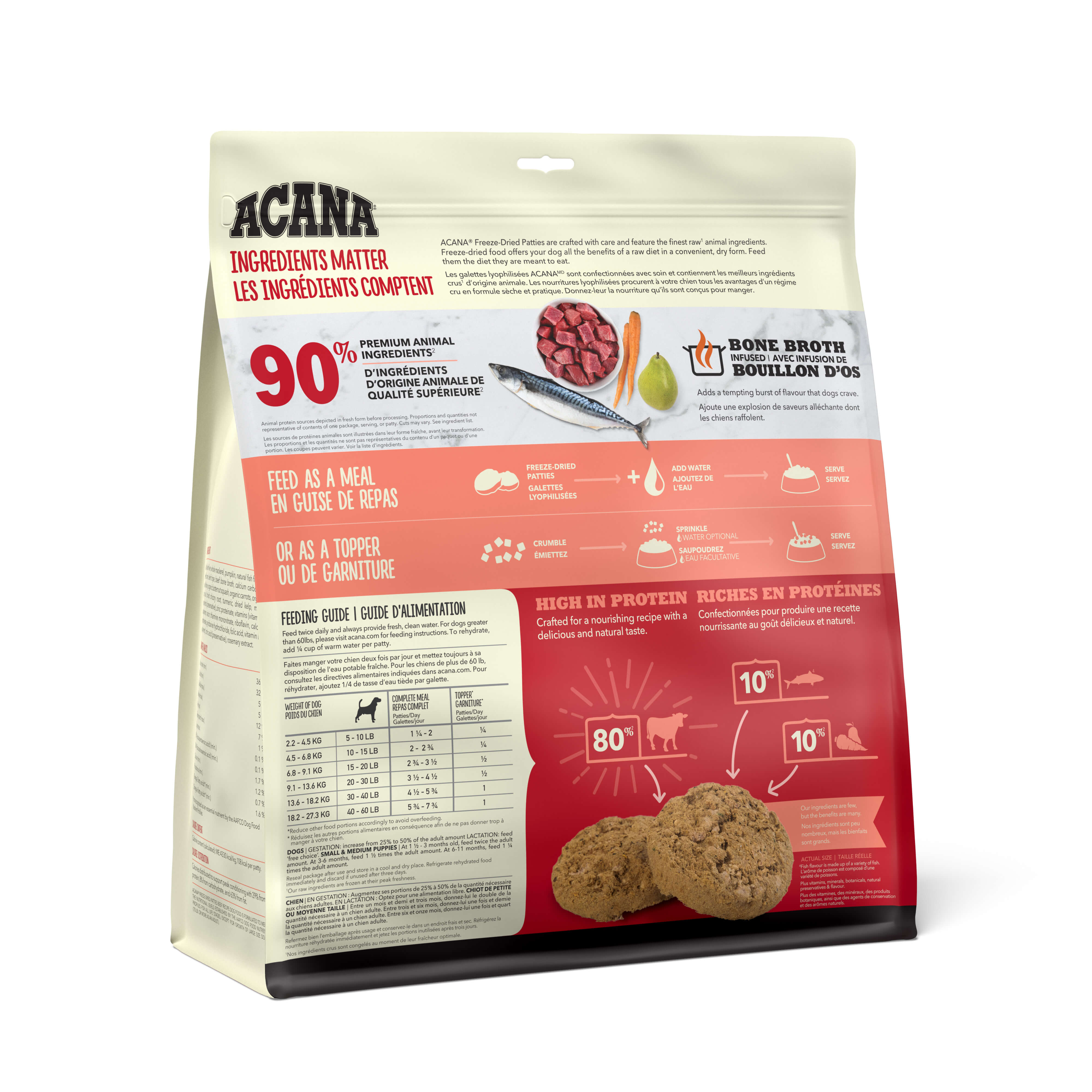 Acana - Freeze-Dried Beef Recipe Patties (For Dogs)