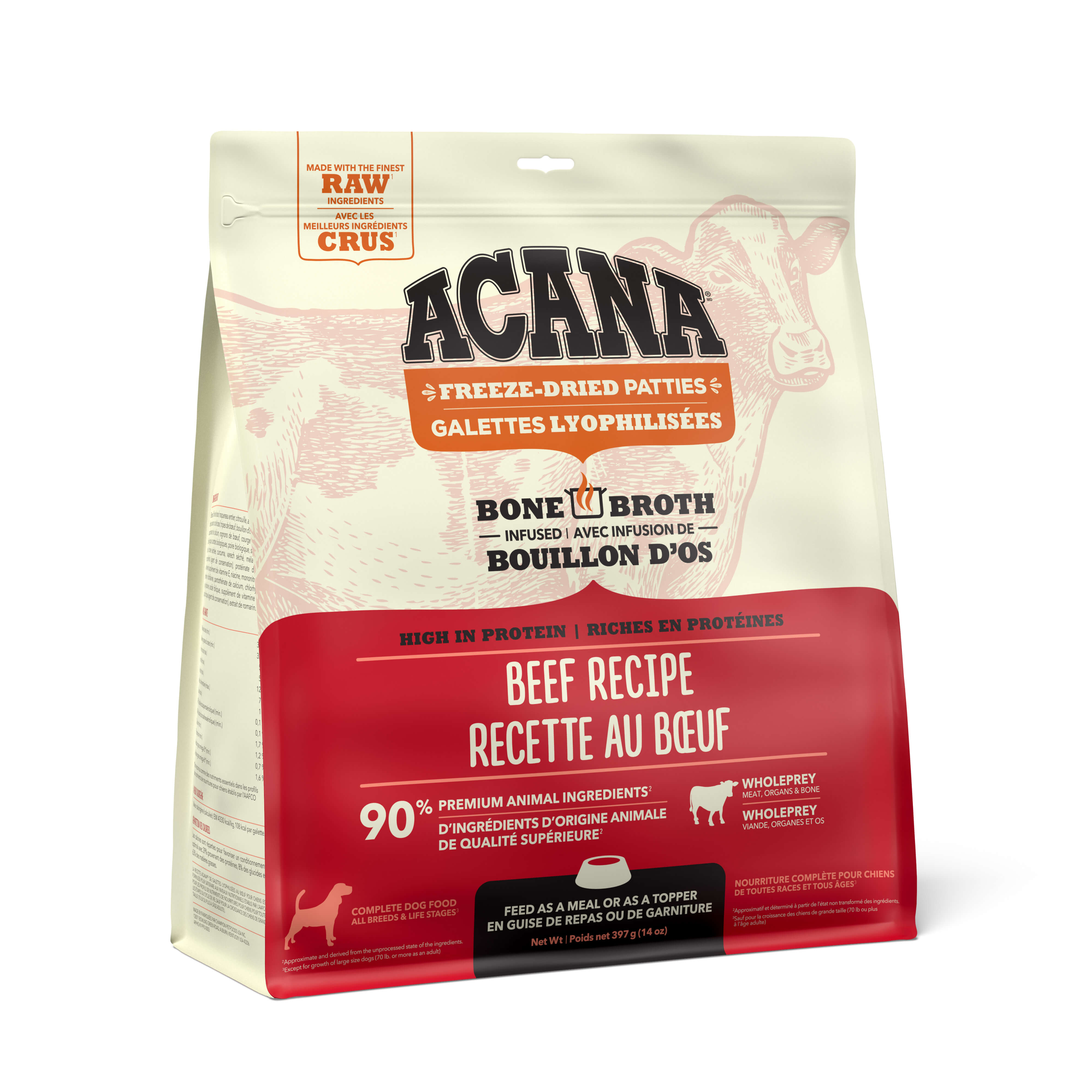 Acana - Freeze-Dried Beef Recipe Patties (For Dogs)
