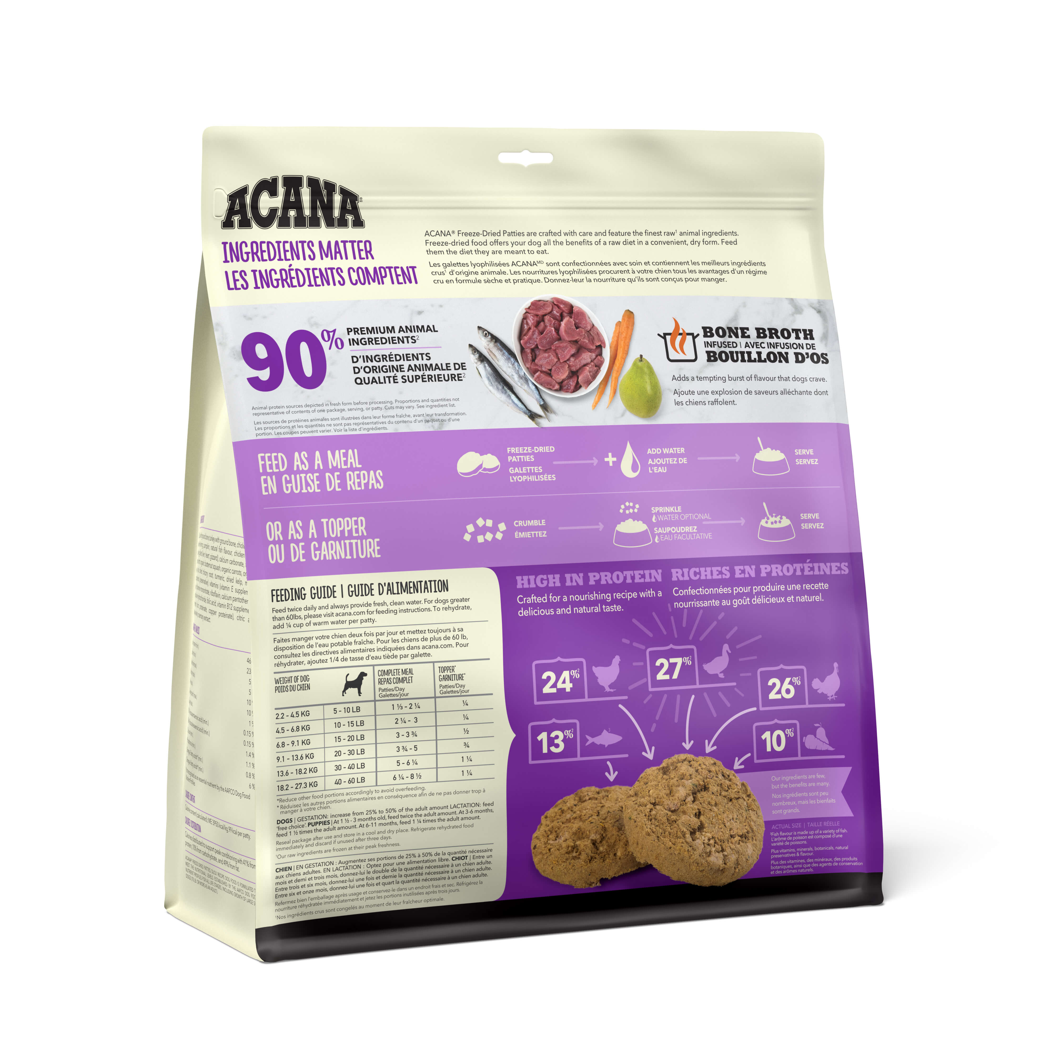 Acana - Freeze-Dried Duck Recipe Patties (For Dogs)