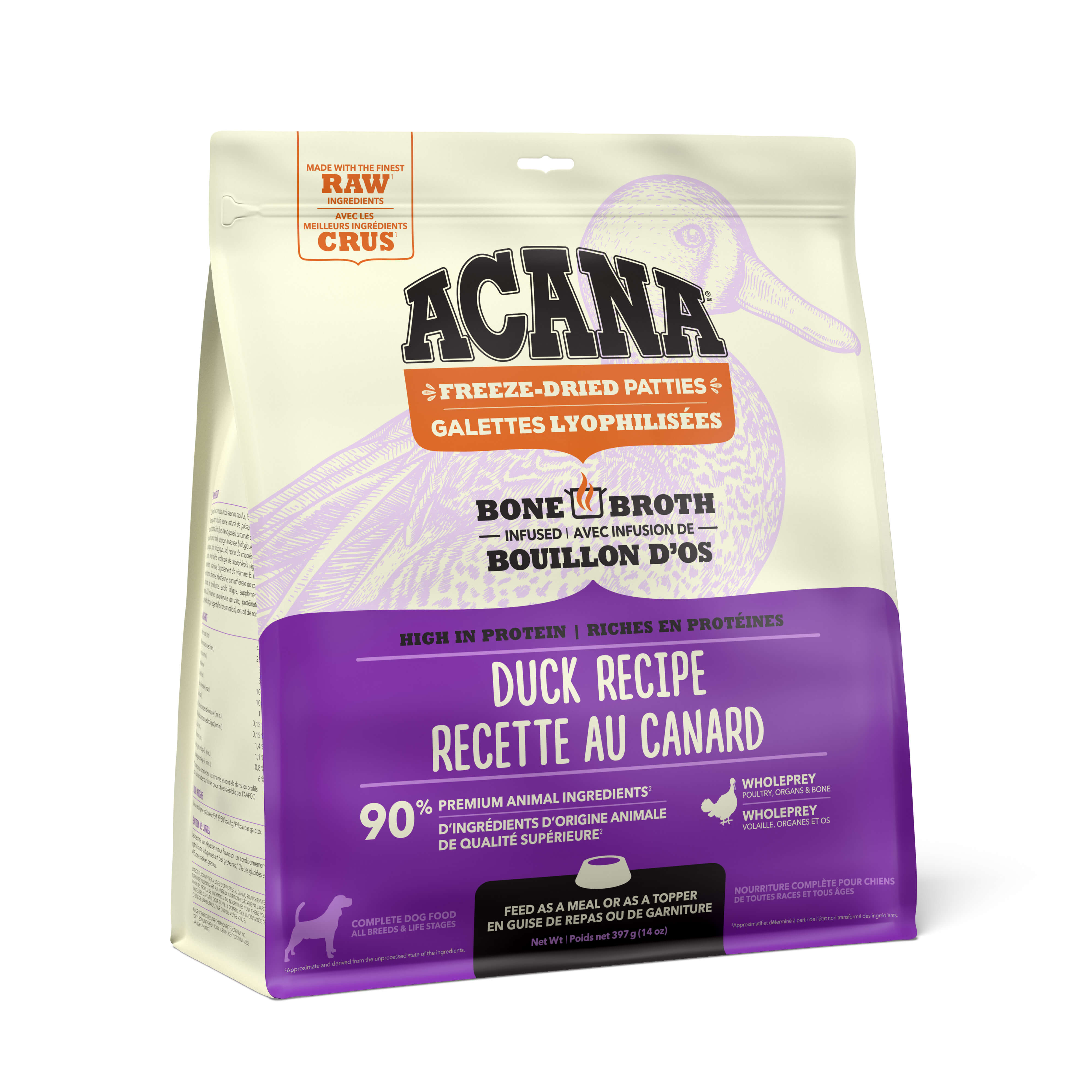 Acana - Freeze-Dried Duck Recipe Patties (For Dogs)