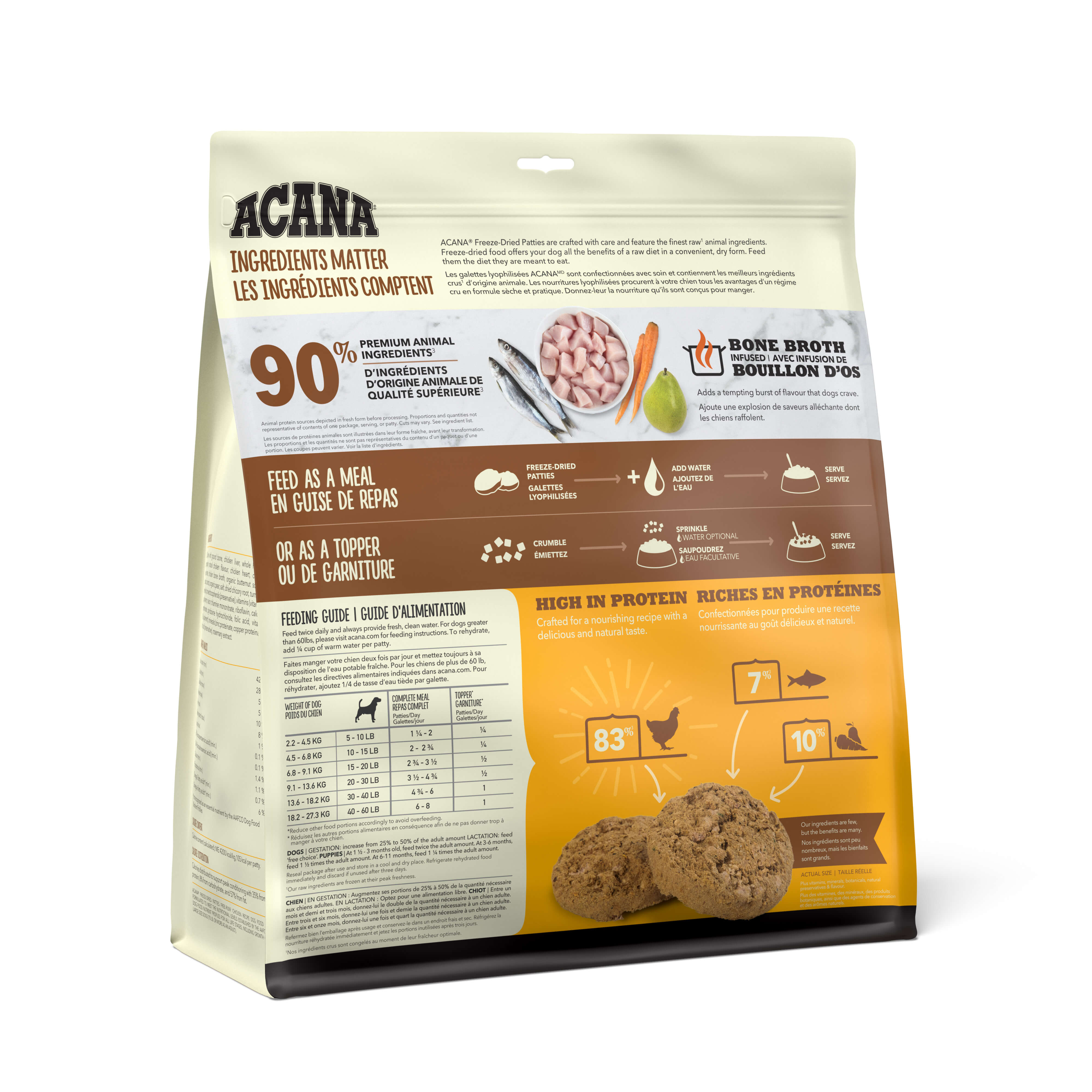 Acana - Freeze-Dried Free-Run Chicken Recipe Patties (For Dogs)