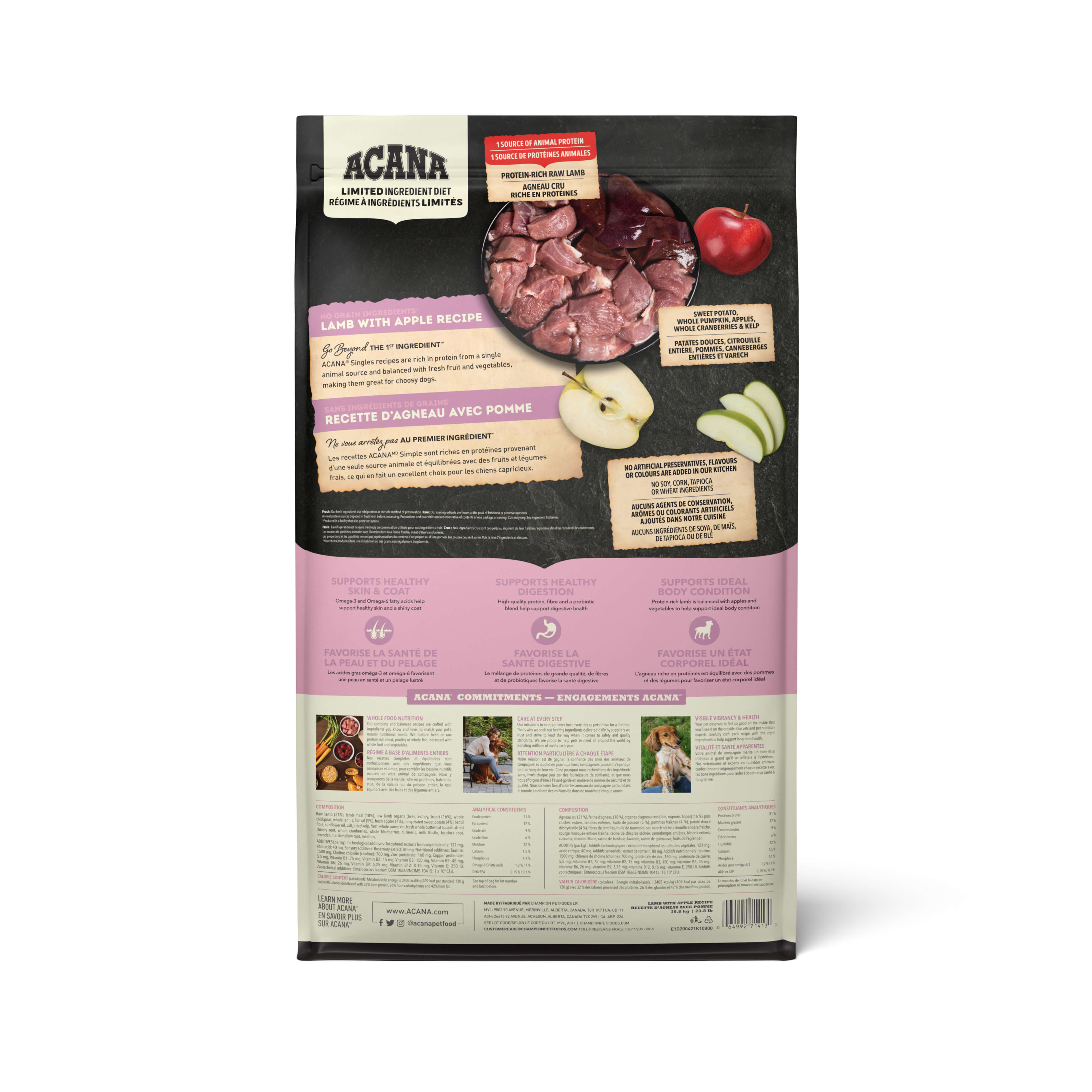 Acana - Singles - Lamb with Apple Limited Ingredient Recipe (Dry Dog Food)