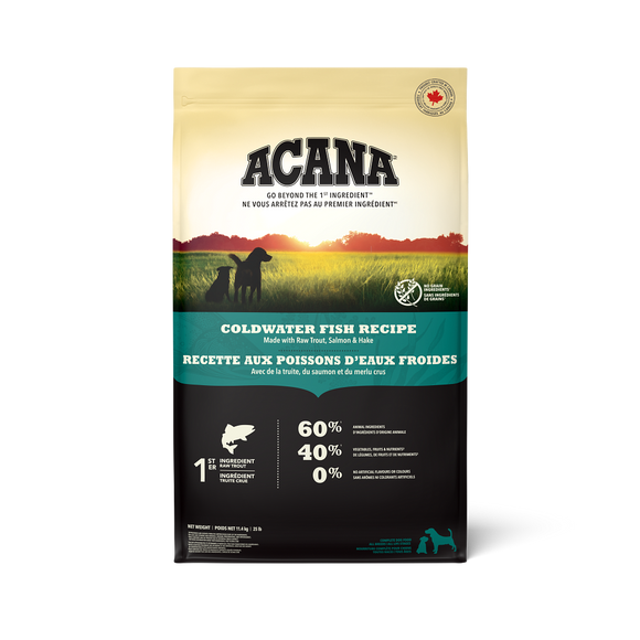 ACANA Coldwater Fish Recipe grain-free dry dog food bag