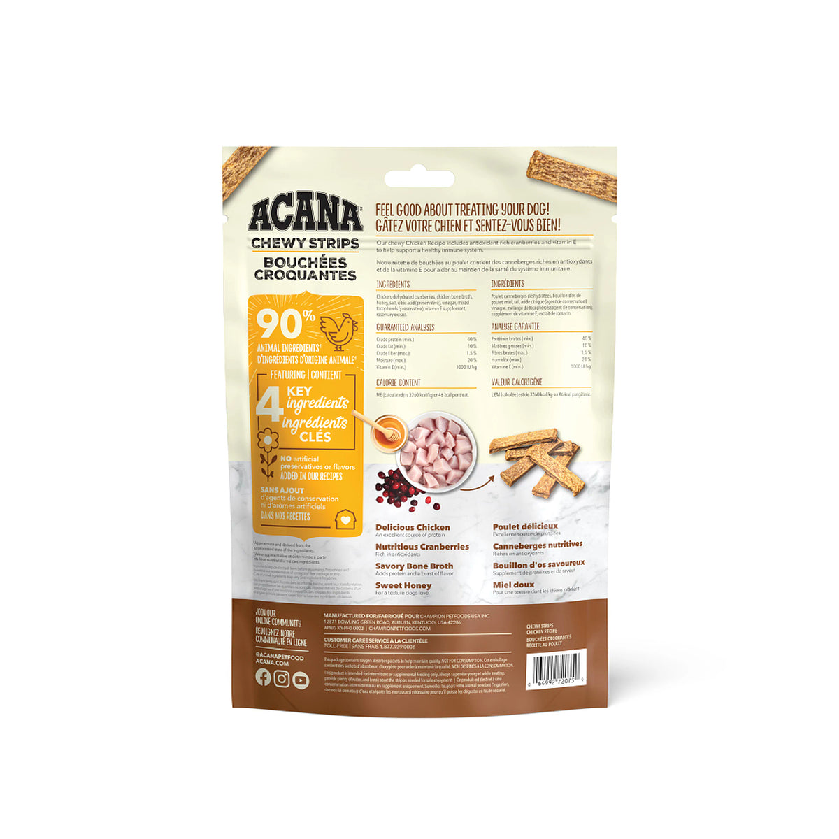 Acana - Chewy Strips - Chicken Recipe (For Dogs)