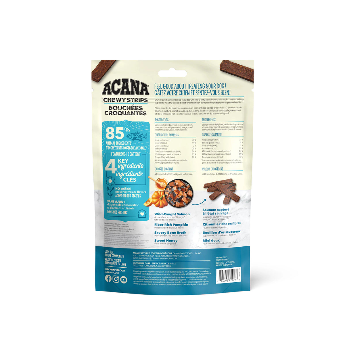Acana - Chewy Strips - Salmon Recipe (For Dogs)