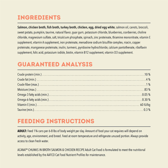 Acana - Chunks in Broth - Salmon & Chicken Recipe (Wet Cat Food)