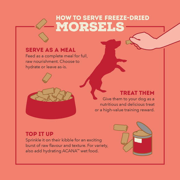 Acana - Freeze-Dried Beef Recipe Morsels (For Dogs)