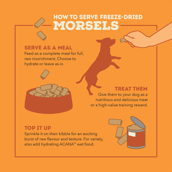 Acana - Freeze-Dried Free-Run Turkey Recipe Morsels (For Dogs)