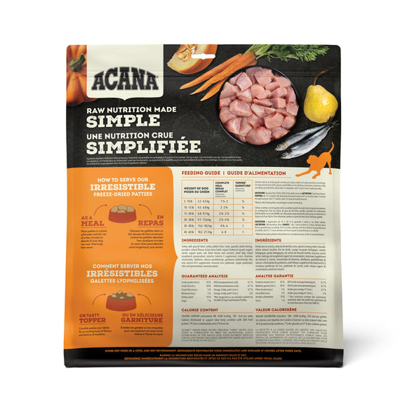 Acana - Freeze-Dried Free-Run Turkey Recipe Patties (For Dogs)