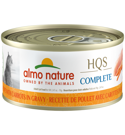 Almo Nature - HQS Complete Chicken Recipe with Carrots in Gravy (Wet Cat Food)