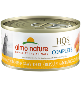 Almo Nature | HQS Complete Chicken Recipe with Sweet Potatoes in Gravy | Wet Cat Food Toronto
