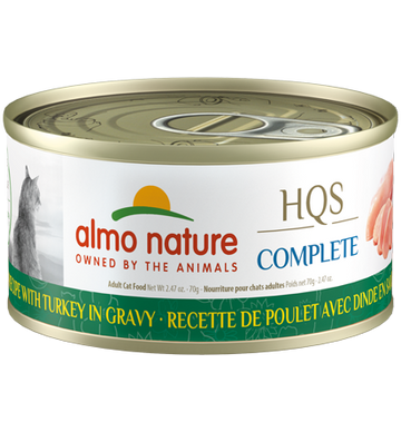 Almo Nature - HQS Complete Chicken Recipe with Turkey in Gravy | Wet Cat Food