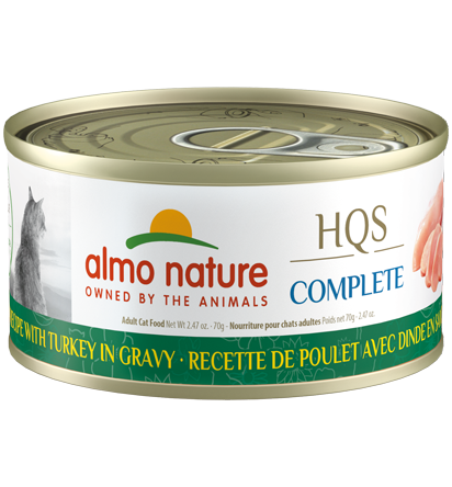 Almo Nature - HQS Complete Chicken Recipe with Turkey in Gravy | Wet Cat Food
