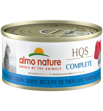 Almo Nature - HQS Complete Tuna Recipe with Sardines in Gravy | Wet Cat Food Toronto
