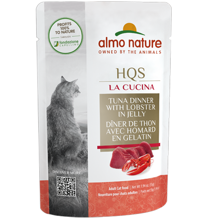  Almo Nature - HQS La Cucina Tuna Dinner with Lobster in Jelly (Wet Cat Food)