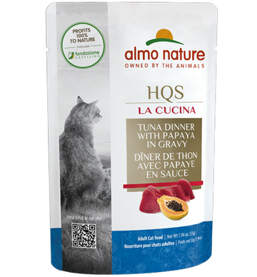 Almo Nature - HQS La Cucina Tuna Dinner with Papaya in Gravy | Wet Cat Food