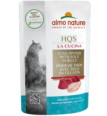Almo Nature - HQS La Cucina Tuna Dinner with Sole in Jelly (Wet Cat Food)