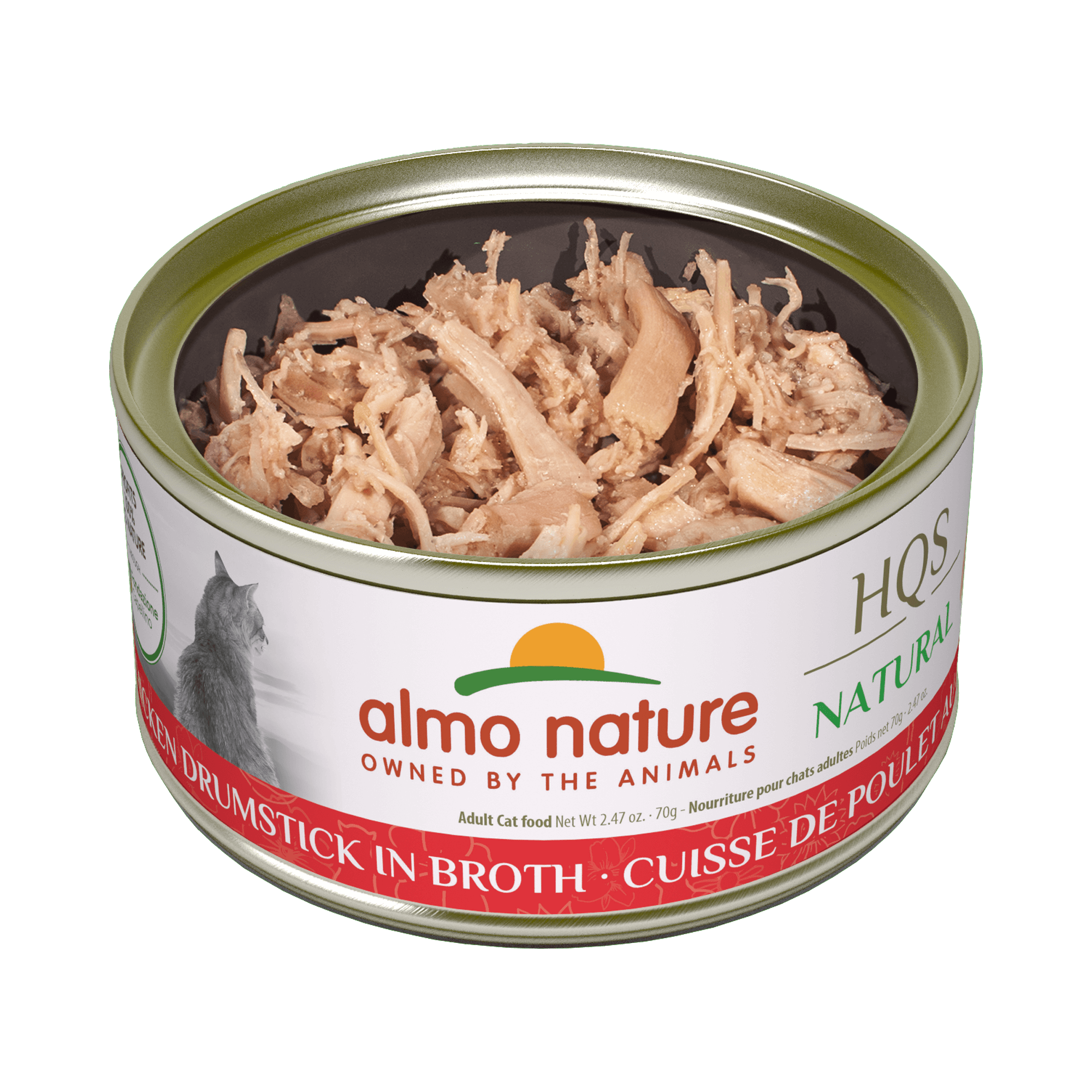 Almo Nature - HQS Natural Chicken Drumstick in Broth (Wet Cat Food)