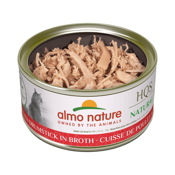 Almo Nature - HQS Natural Chicken Drumstick in Broth (Wet Cat Food)