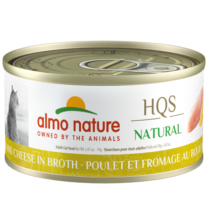 Almo Nature - HQS Natural Chicken and Cheese in Broth (Wet Cat Food)