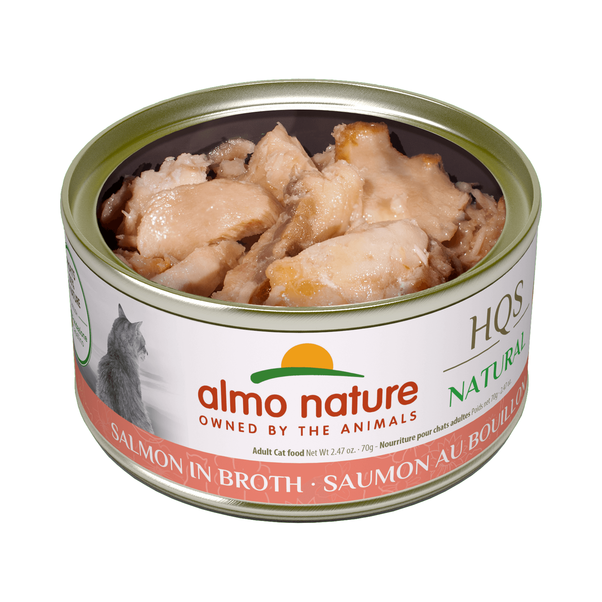 Almo Nature - HQS Natural Salmon in Broth (Wet Cat Food)