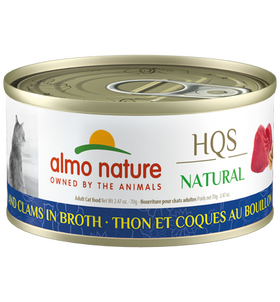 Almo Nature - HQS Natural Tuna and Clams in Broth (Wet Cat Food)