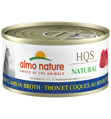 Almo Nature - HQS Natural Tuna and Clams in Broth (Wet Cat Food)