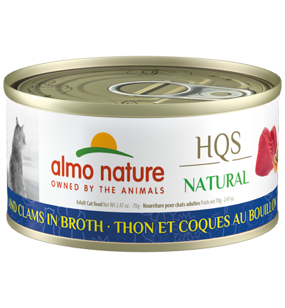 Almo Nature - HQS Natural Tuna and Clams in Broth (Wet Cat Food)