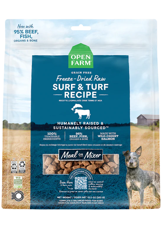 Open Farm - Surf & Turf Freeze Dried Raw Dog Food