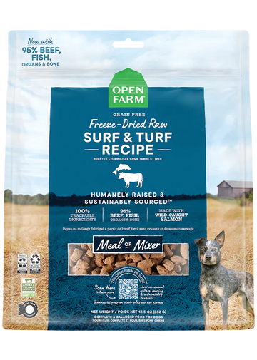 Open Farm - Surf & Turf Freeze Dried Raw Dog Food