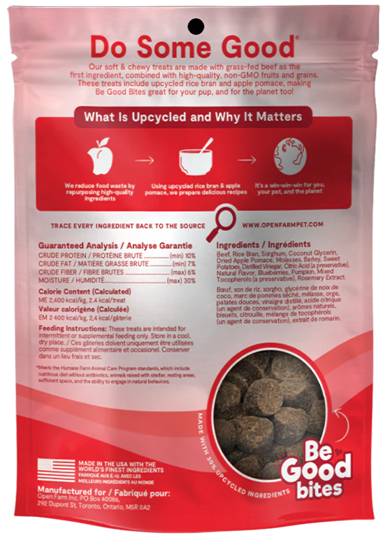 Open Farm - Be Good Bites - Beef Treats (For Dogs)