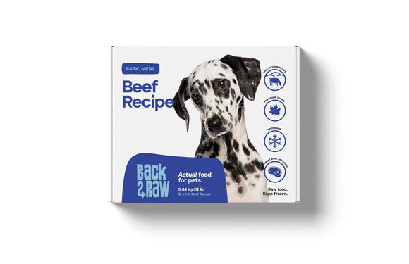 Back2Raw - Basics Beef Recipe (12lb For Dogs) - Frozen Product