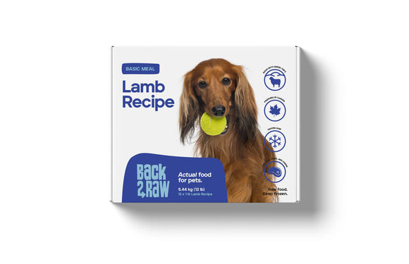 Back2Raw - Basics Lamb Recipe (12lb For Dogs) - Frozen Product