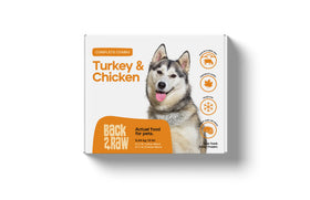 Back2Raw - Complete Turkey Blend & Chicken Blend (12lb For Dogs) - Frozen Product