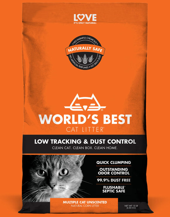 World's Best Cat Litter - Low Tracking & Dust Control