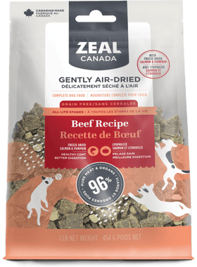 Zeal Canada - Gently Air-Dried Beef With Freeze-Dried Salmon & Pumpkin (For Dogs)