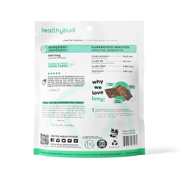 healthybud - Beef Lung (For Dogs) - 0