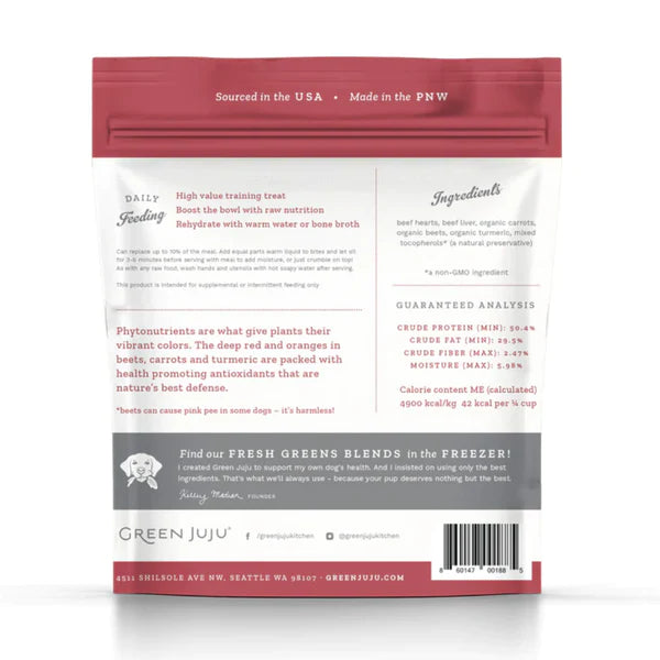 Green Juju - Beef Red Whole Food Bites Pack (For Dogs & Cats)