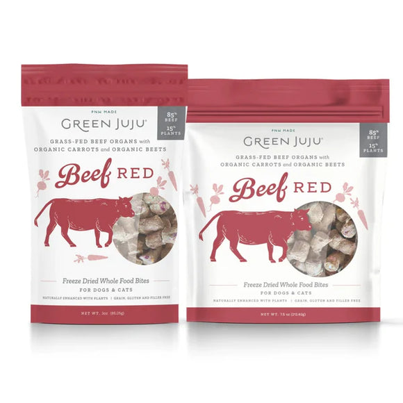 Green Juju - Beef Red Whole Food Bites Pack (For Dogs & Cats)