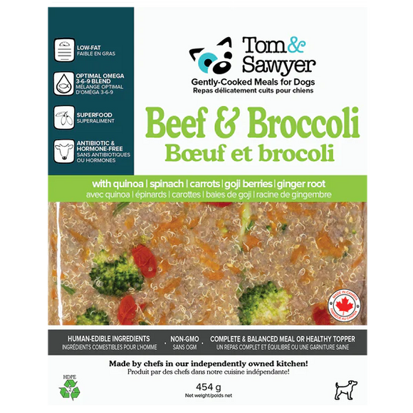Tom & Sawyer - Beef & Broccoli (For Dogs) - Frozen Product