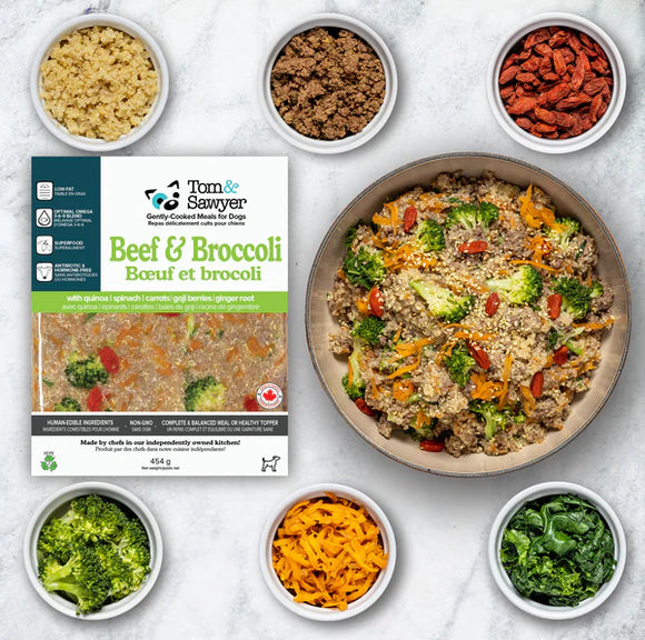Tom & Sawyer - Beef & Broccoli (For Dogs) - Frozen Product