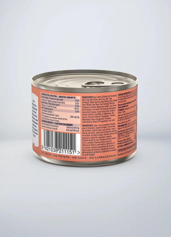 ZiwiPeak Wet Beef with South Pacific Fish Recipe for Cats 4
