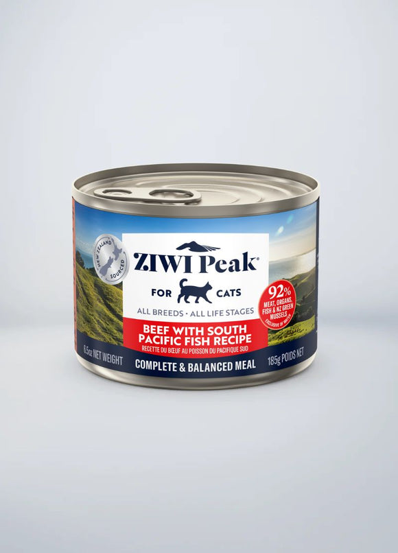 ZiwiPeak Wet Beef with South Pacific Fish Recipe for Cats 3